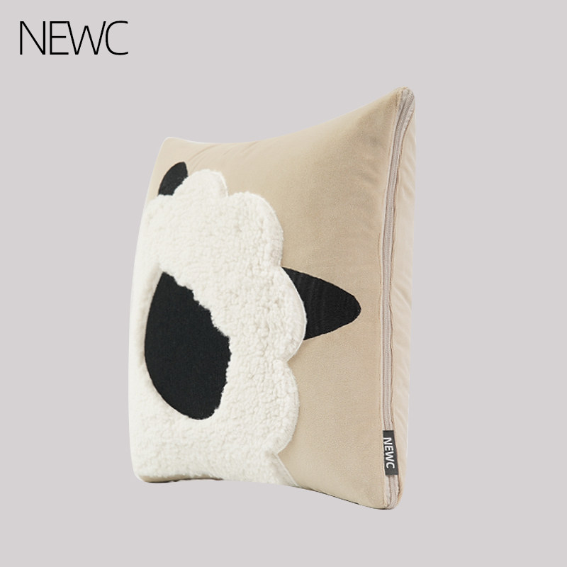 新宸优品可爱卡通羊羊纯棉抱枕被子两用羊了个羊女生午睡办公靠枕,居家布艺,抱枕被,淘宝优惠券,粉丝福利购,淘宝优惠卷