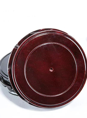 旋转防木质底座花瓶花盆景陶瓷鱼缸酒坛工艺品圆形摆件木座托架子