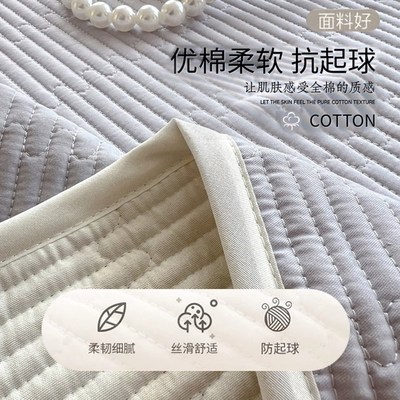 A类全棉纯棉床盖单件2025新款四季通用榻榻米专用厚床单人三件套