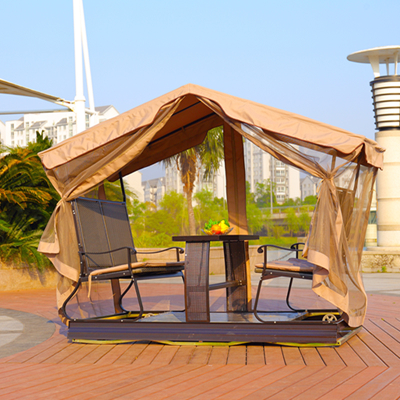 户外动力摇椅休闲庭院花园别墅室外露台阳台秋千吊椅双人四人摇椅