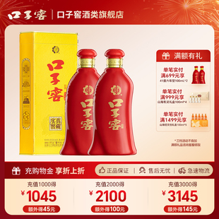口子窖 6年型41度450ml*2 双瓶装 安徽兼香型白酒 旗舰正品