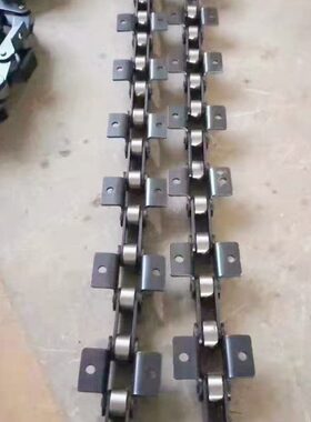 C216AL工业弯板38.1带耳链条50.8双节距滚子输送链63.5接头76.2