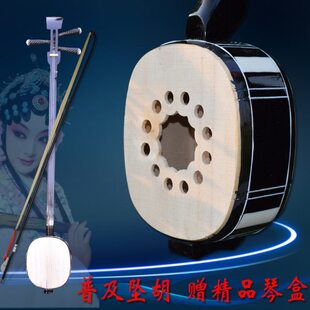 河南坠子乐器坠胡木板大小三弦坠琴送精品琴盒琴弦坠子书坠胡乐器
