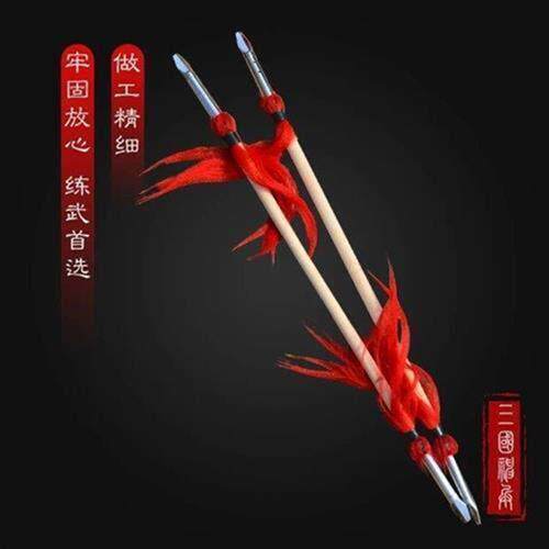 武术表演道具双枪红缨枪