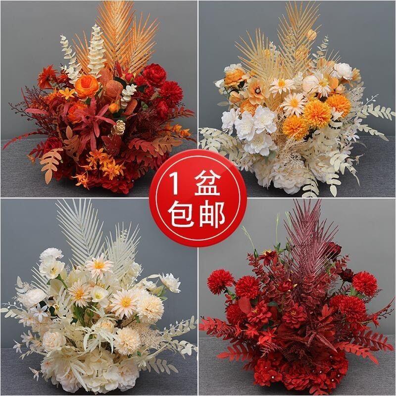 新款婚庆彷真花尤加利盆