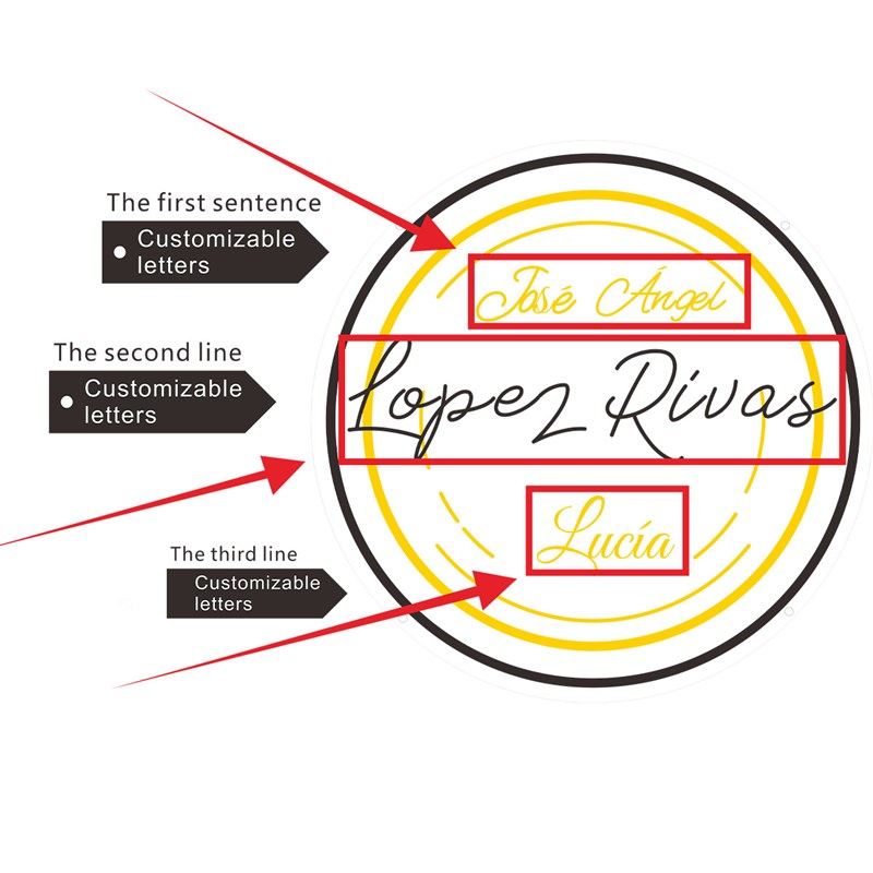 镜面不锈钢3D打印定制亚克力,金色浪漫玫瑰霓虹灯用于婚礼,卧室