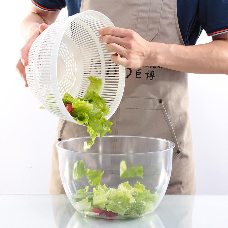 巨博（JOBO）蔬菜脱水器 家用沙拉脱水器 蔬菜水果甩水甩干器