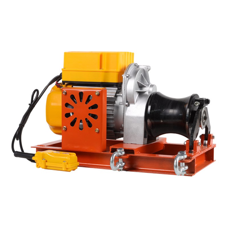 小型绞磨机 1.5吨手提小绞盘 220V380V便携电缆牵引机电动绞磨机