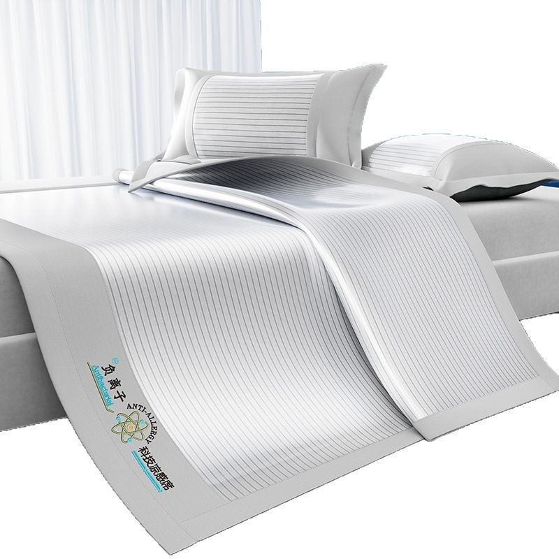 夏天冰丝凉席床单夏季可水洗凉席学生宿舍单双人空调软席子三件套