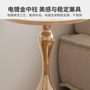 床头置物架轻奢高级感床头柜替代创意床头圆桌边几卧室床头置物架