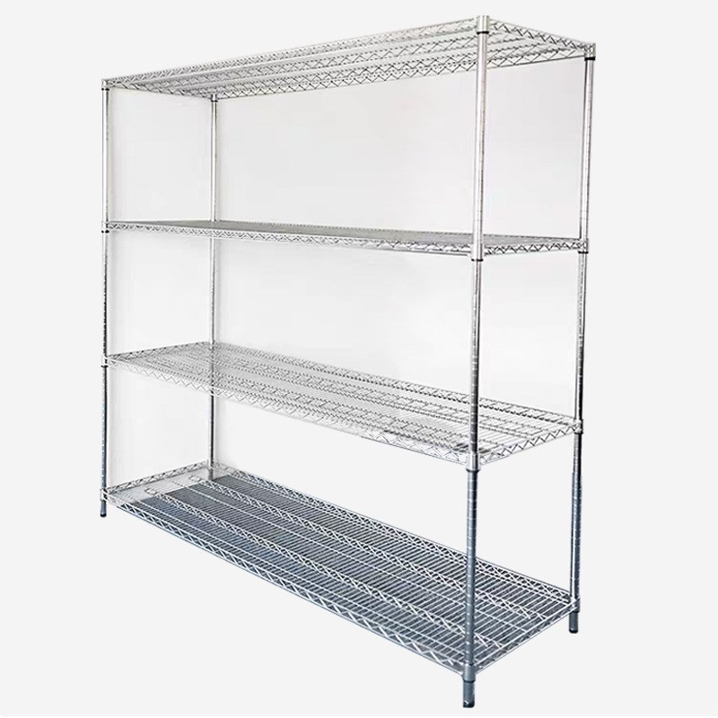 厂家带轮移动置物架仓库物料置物架线网架201不锈钢储物架