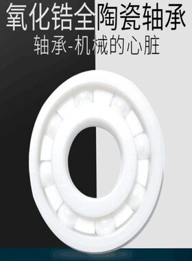 白色陶瓷轴承6200 6201 6202 6203 6204 6205 6205RS水中可用不锈