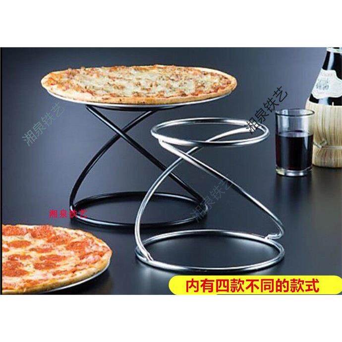 铁艺披萨支架蛋糕托盘点心架子甜品店展示架烘焙摆盘酒店餐具用品