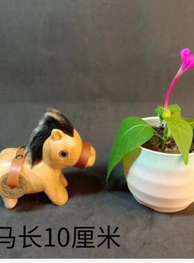 马上有钱香樟木木雕纯手