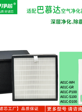 适配balmuda巴慕达净化器滤芯A01C-WH/P100 EJT-1100/1380SD-WK