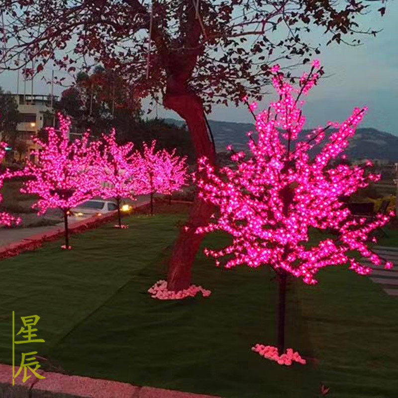 led樱花树桃灯户外防水
