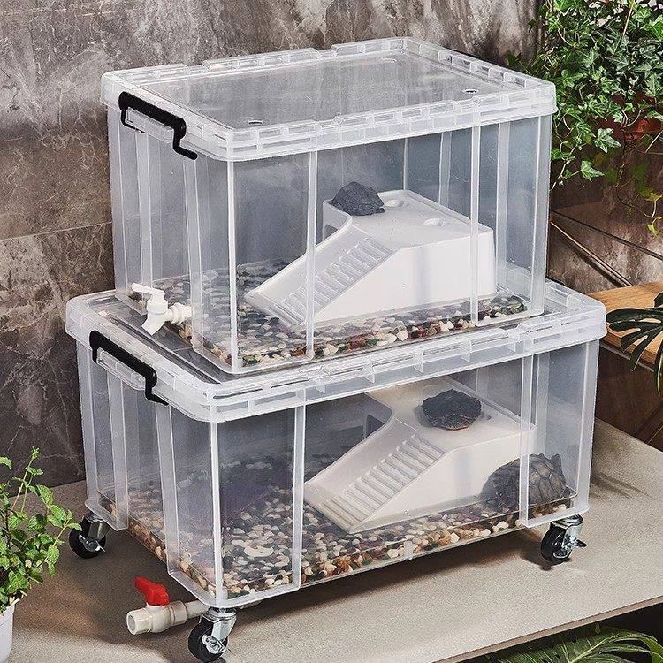 家用乌龟饲养生态箱 塑料材质带盖排水设计,宠物/宠物食品及用品,龟缸,淘宝优惠券,粉丝福利购,淘宝优惠卷