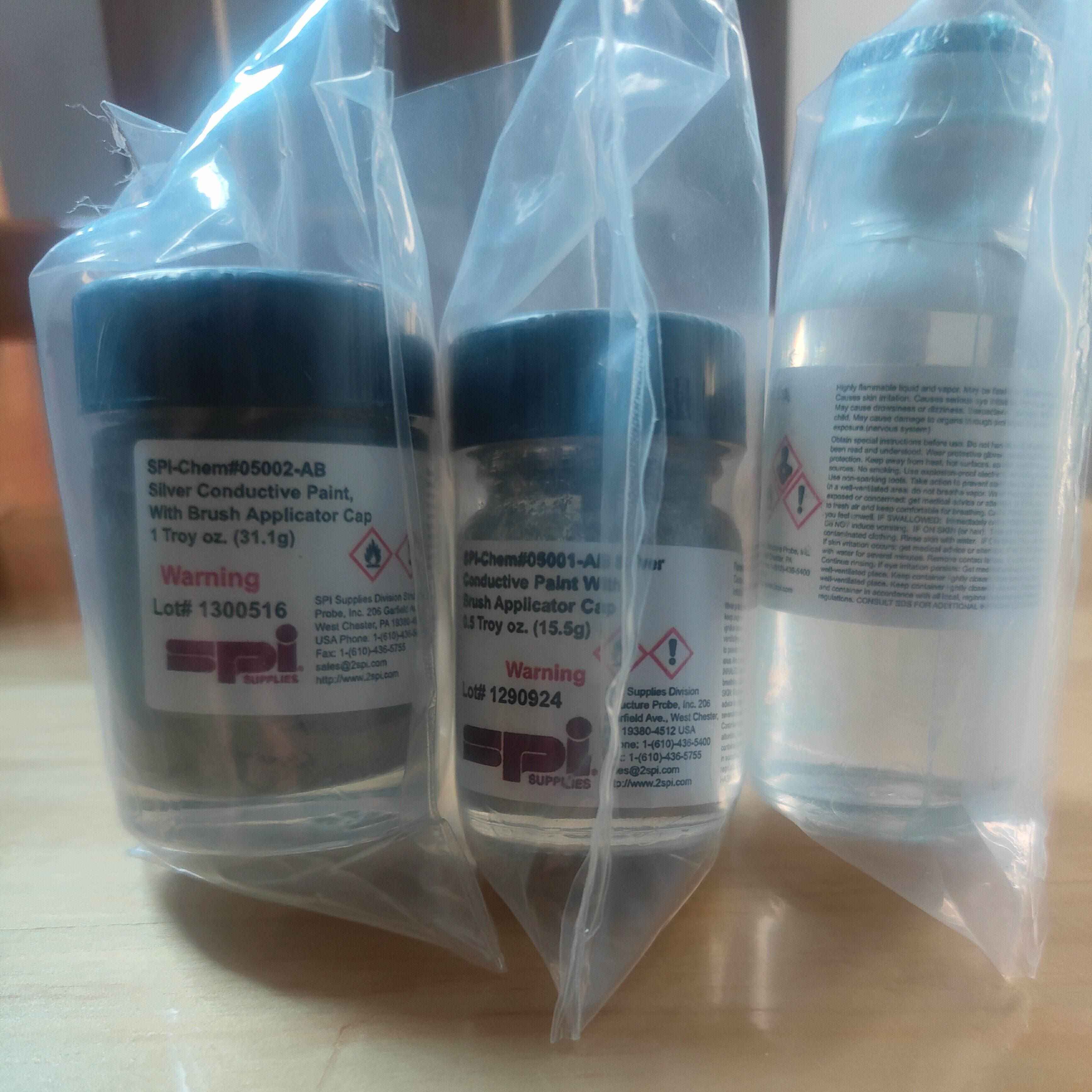 美国SPI银浆导电胶Tedpella导电银胶漆稀释剂液SEM TEM电镜EDS
