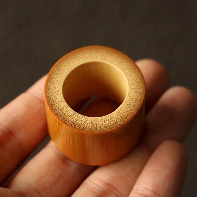 精品纯手工制天然十几年超厚老玉竹文玩竹扳指竹雕把玩件0.5cm厚,特色手工艺,竹编/竹雕,淘宝优惠券,粉丝福利购,淘宝优惠卷