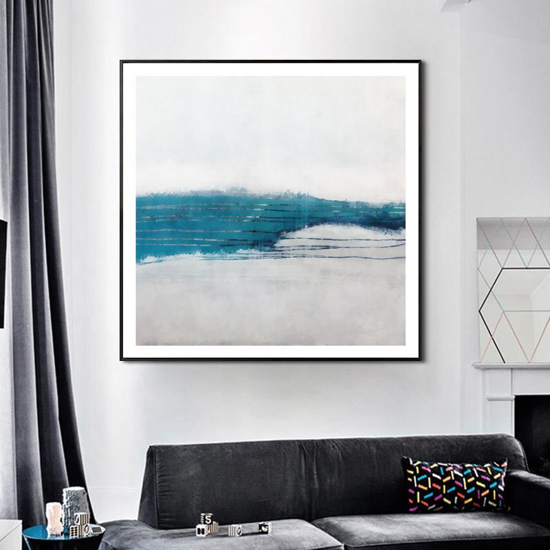 北欧风格抽象装饰画客厅背景墙壁画现代简约卧室床头挂画晶瓷墙画图片