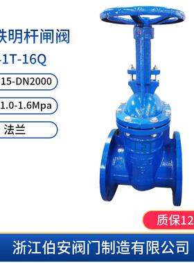 QT450铸铁明杆闸阀Z41T-16Q铸铁阀门厂家