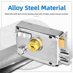 月马老式防盗门锁外门锁户门锁铁门木门门锁c级房门锁户锁