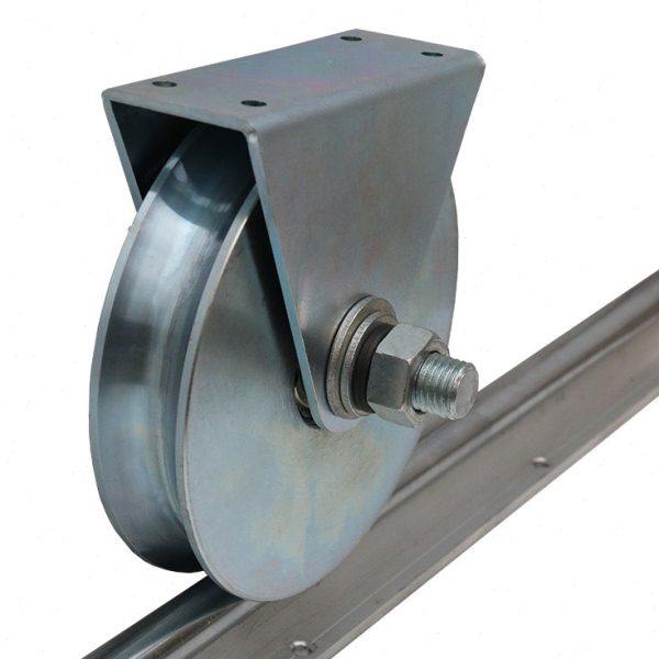 厂家供应重型工业推拉门地轨地轮滑轨滑轮 兴达超重型地轮