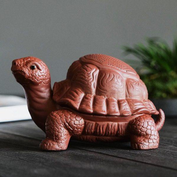 茶漏茶滤创意乌龟一体茶叶过滤器高档茶具配件茶宠紫砂精品摆件