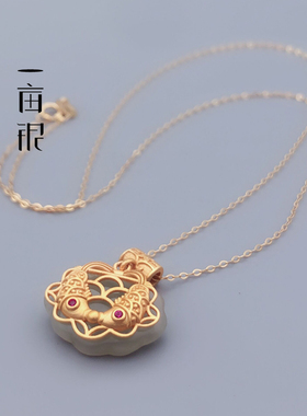 S925纯银平安锁佛镶嵌玉石