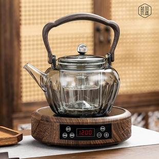 玻璃蒸煮一体煮茶壶器电陶炉套装 新款 烧水泡茶大功率煮茶炉养生壶