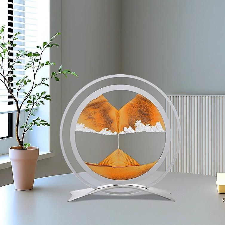 创意动态流沙画 画摆件解压简约沙漏客厅摆件乔迁入宅摆件展示柜