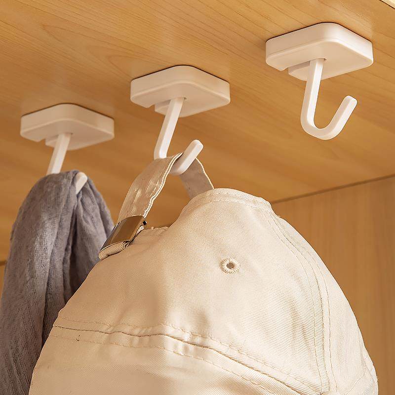 免钉无痕吸顶挂钩免打孔大号蚊帐帘子粘钩家用粘胶衣帽够厨房承重