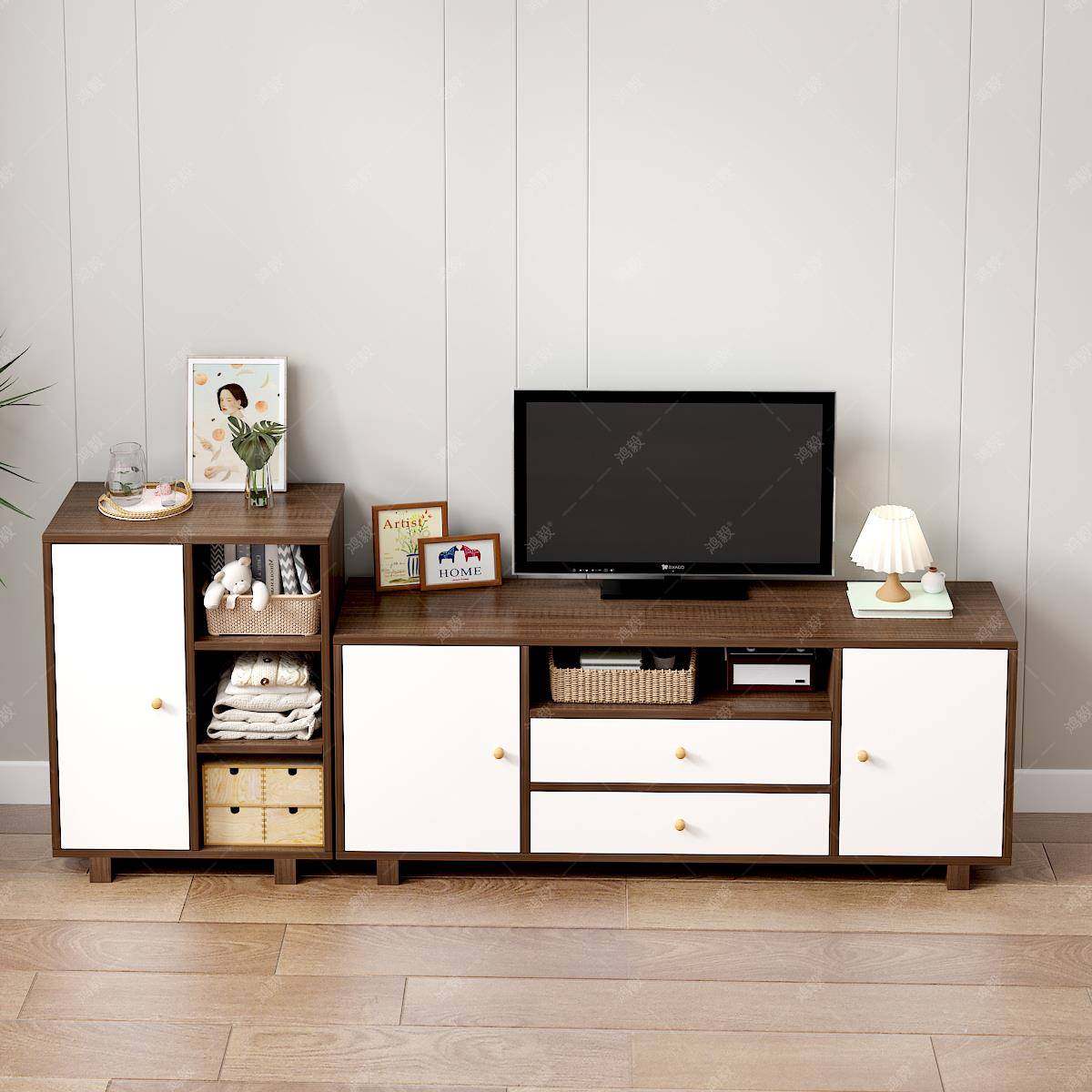电视柜高款简约现代储物柜子客厅家用小户型卧室落地新款电视机柜