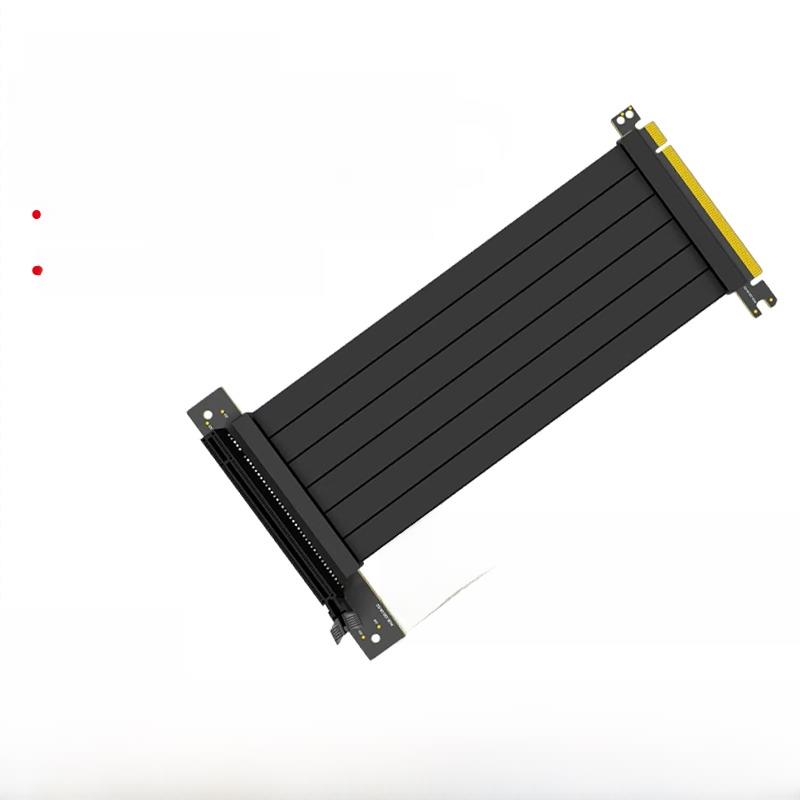 极连接到Pcie3.0延长线X16适配器电缆兼容Pcie4显卡电缆水平和垂
