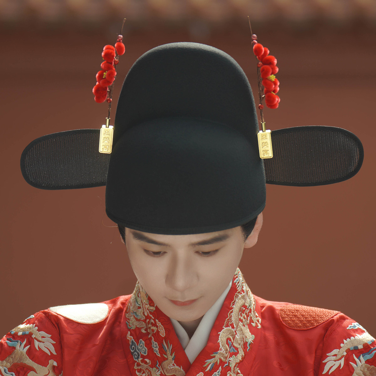 乌衣巷绒花乌纱帽汉服帽