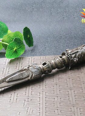 手工杵尼泊尔进口橛供具普巴铁摆件藏杵普巴撅 金刚饰品金刚金刚