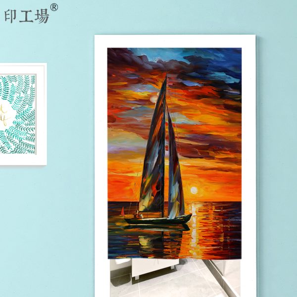 北欧油画布艺门帘隔断帘布家用装饰卧室布帘厨房帘子挂帘半帘定制图片