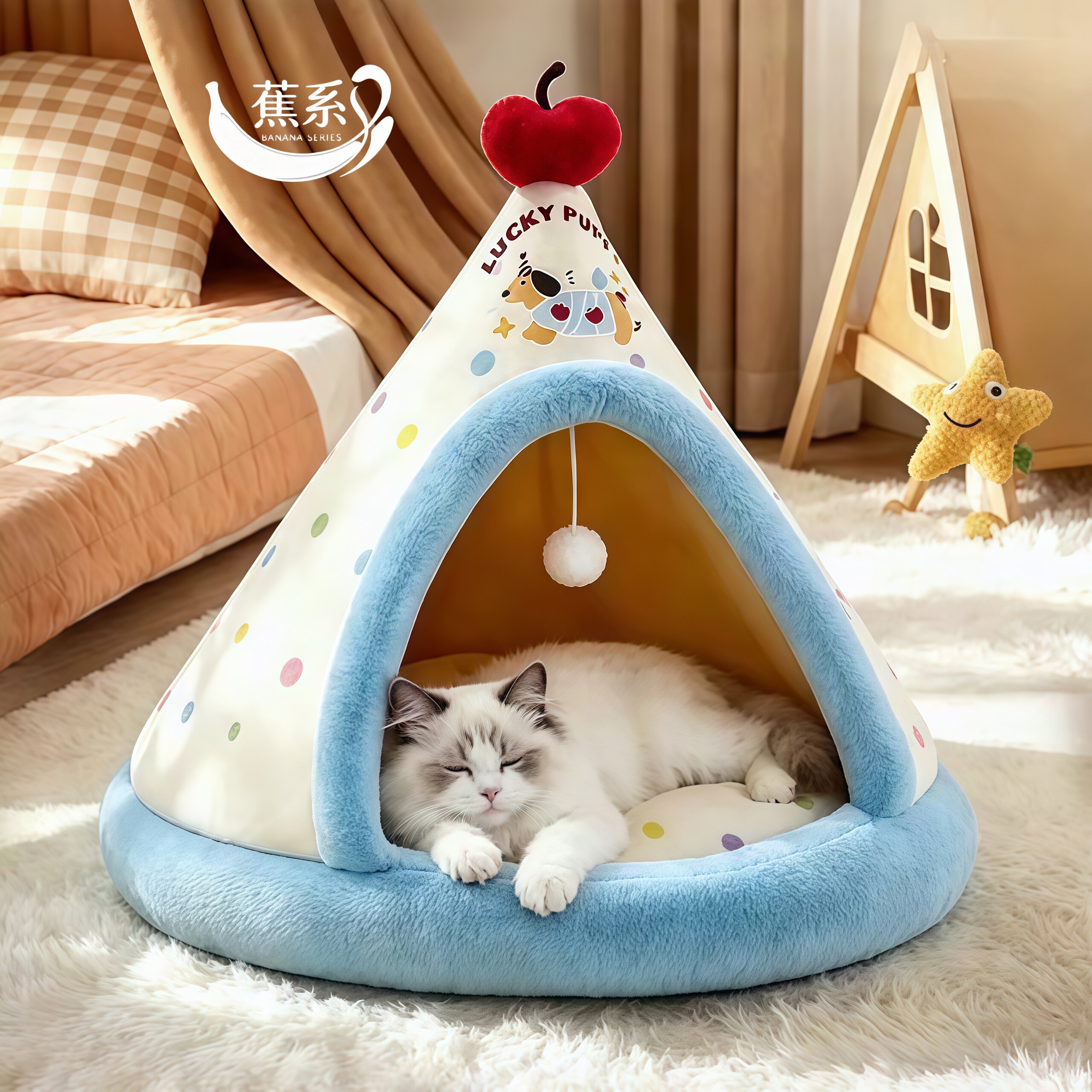冬季加厚半封闭鸡屁股猫窝