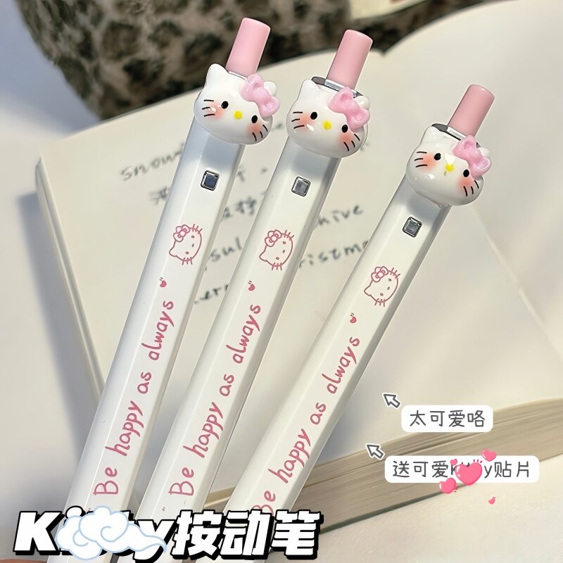 2026热销ins风按动笔高颜值可爱中性笔学生刷题笔套装考试专用少女心文具