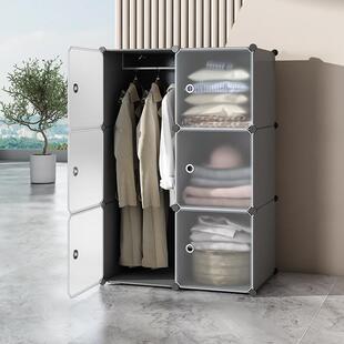 简易衣柜宿舍学生收纳柜子衣服收纳柜出租房用组装家用卧室小衣橱