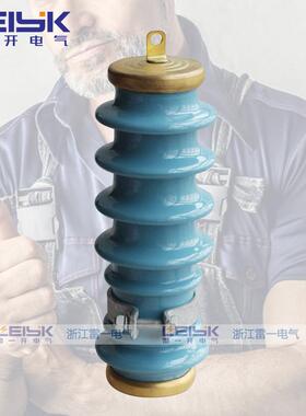 雷一Y5WS-17/50-FT蓝色陶瓷避雷器10KV高压避雷器防雷器一组价