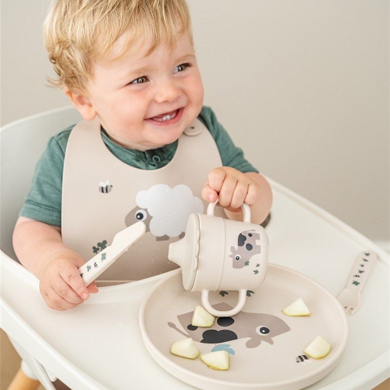 Done By Deer新款儿童婴儿宝宝卡通带吸盘分隔盘碗盘水杯餐具勺子,婴童用品,儿童餐具,淘宝优惠券,粉丝福利购,淘宝优惠卷