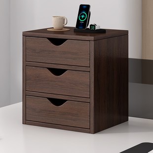 办公室桌面收纳盒增高架带抽屉置物架高一点多层桌上杂物收纳柜