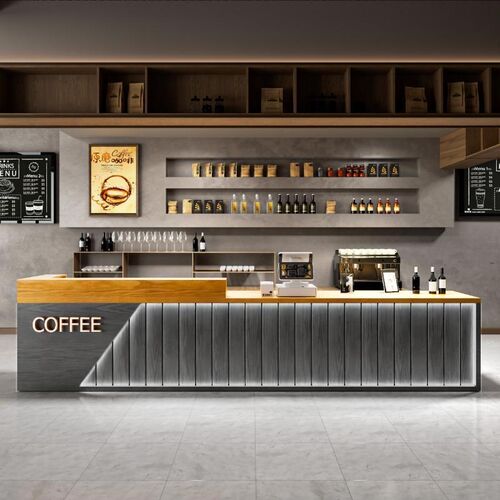 公司前台接待台奶茶店服装餐饮店转角酒吧台轻咖啡店收银台奢定制