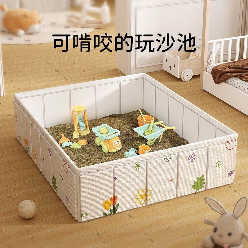 儿童沙池室内挖沙子玩具套装决明子F仿瓷沙无毒宝宝游乐海洋球围