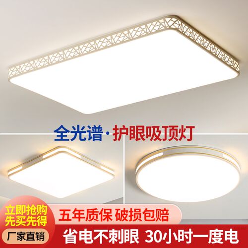 家用客厅大灯吸顶灯饰大厅主卧室吊灯具F现代简约大气2025新款中