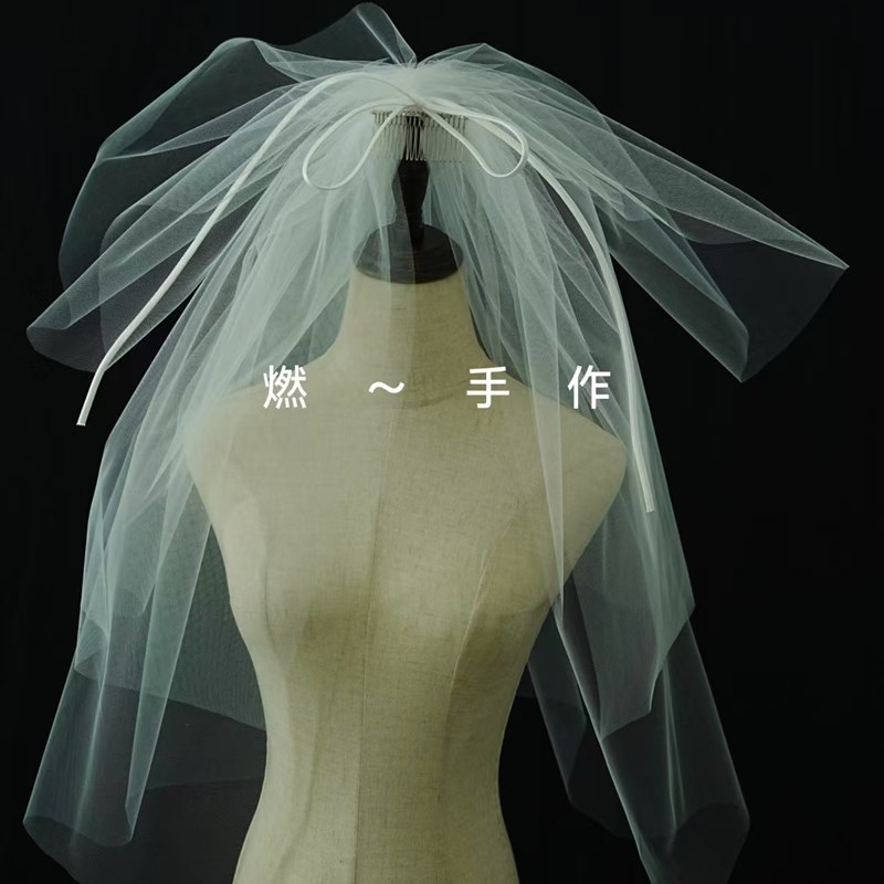 新娘饰品-备t婚头纱(三层)齐腰