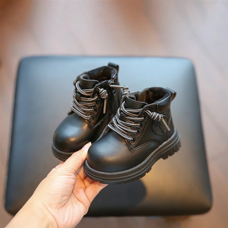 小童软底防滑小黄靴男童短靴儿童鞋E宝宝靴子马丁靴春秋款女宝短