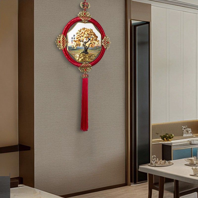财源广进挂画挂墙中国结店铺开业招财壁画免打孔饭店墙上装饰挂件