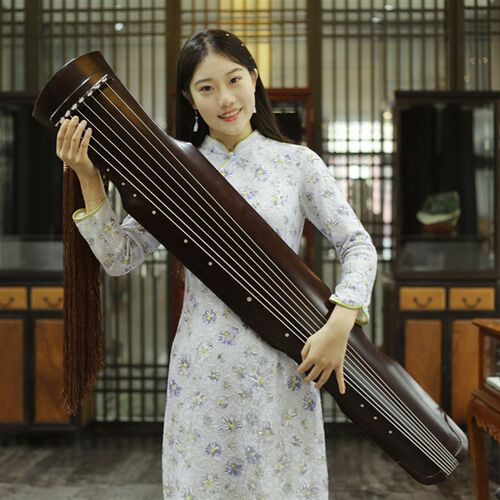 老杉木古琴伏羲式u仲尼式初学演奏专用古琴